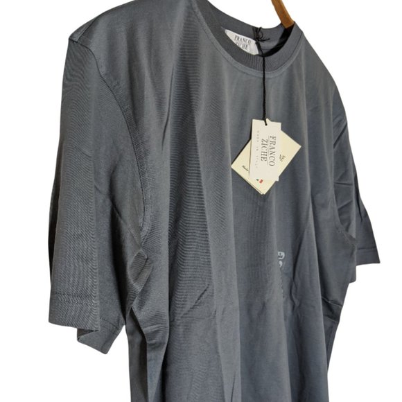 NWT Man's Franco Ziche Charcoal Made in Italy Short Sleeve Tee - XL 432359 - Picture 5 of 15